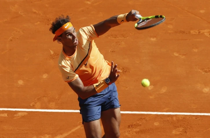 L'Espagnol Rafael Nadal face au Britannique Andy Murray en demi-finale du Masters 1000 de Monte-Carlo, le 16 avril 2016 