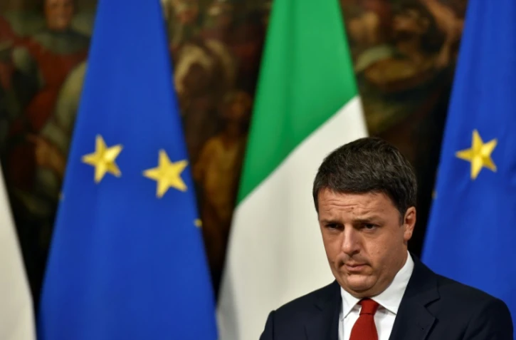 Le Premier ministre italien Matteo Renzi à Rome le 28 novembre 2016