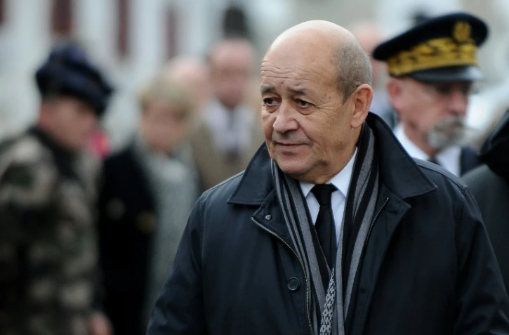 Le ministre français de la Défense Jean-Yves Le Drian le 19 janvier 2016 à Modane 