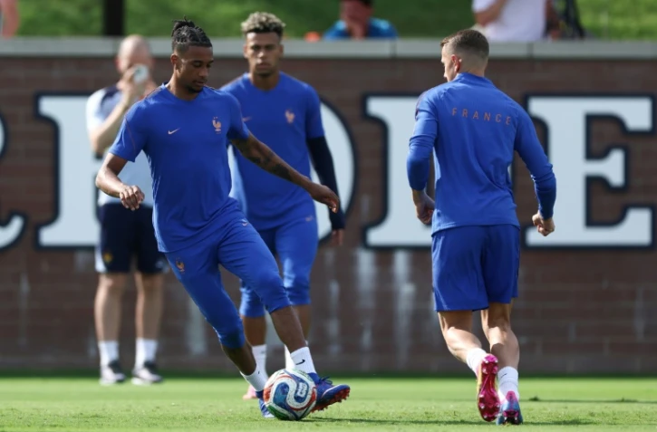 Le joueur de la France Michael Olise à l'entraînement avec son équipe à la veille du match de Coupe du monde contre l'Irak, le 21 juin 2026 à Philadelphie