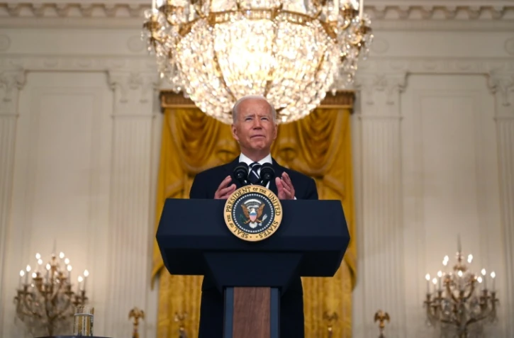 Le président américain Joe Biden à la Maison Blanche à Washington, le 18 août 2021