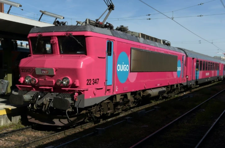 Un train "Ouigo Train Classique" présentée par SNCF Voyageursà la gare de Bercy, à Paris, le 11 avril 2022