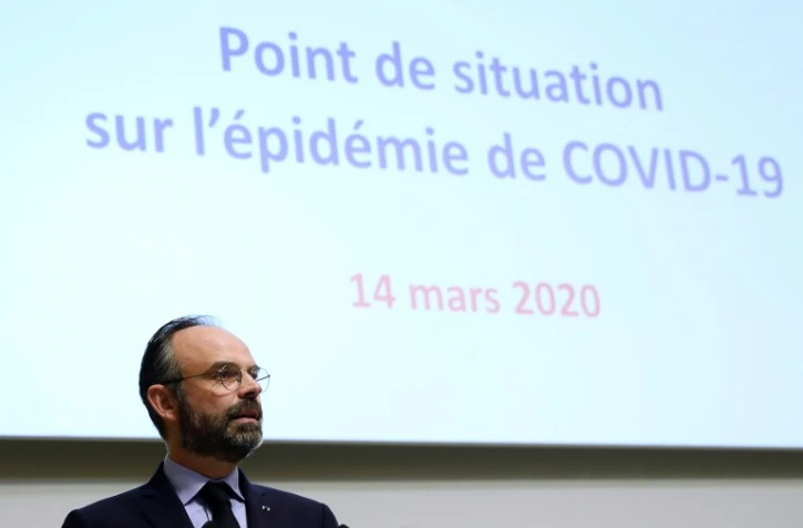 Le Premier ministre Edouard Philippe, le 14 mars 2020 à Paris