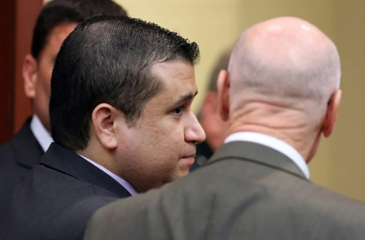 George Zimmerman, ancien vigile de quartier en Floride ayant abattu le 26 février 2012 Trayvon Martin, un adolescent noir de 17 ans, lors de son procès à Sanford en Floride le 13 juillet 2013