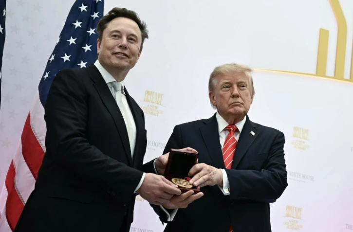 Le président américain Donald Trump (D) et Elon Musk (G) à Washington DC, le 8 octobre 2026