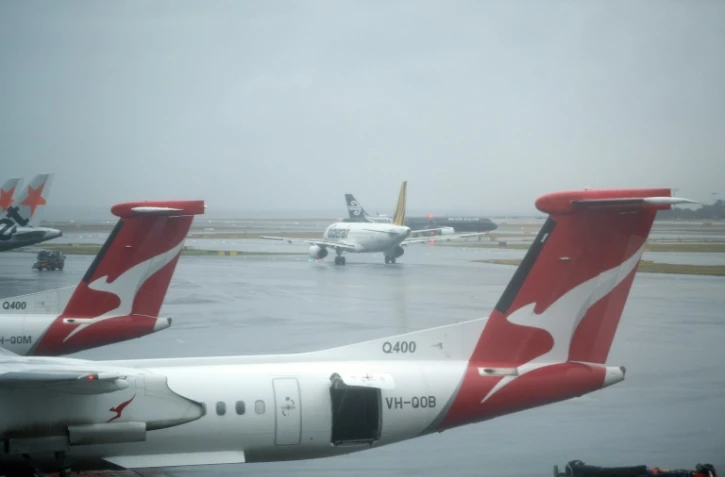 La pluie est enfin tombée en Australie ici à l'aéroport de Sydney, le 17 janvier 2020