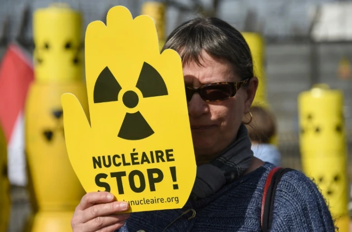 Manifestation anti-nucléaire, le 12 mars 2017 à Fessenheim dans le Haut-Rhin