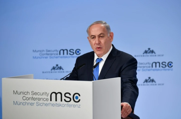 Le Premier ministre israélien Benjamin Netanyahu à la Conférence sur la sécurité de Munich, le 18 février 2018