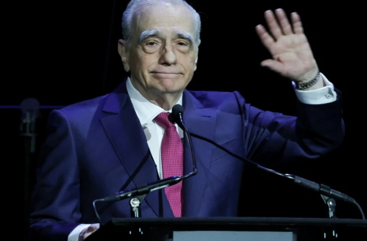 Le réalisateur américain Martin Scorsese lors de la présentation de son film  "Killers of the Flower Moon", le 27 avril 2023 à Las Vegas 