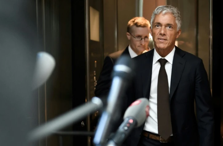 Le procureur général de Suisse, Michael Lauber, à son arrivée devant une commission parlementaire de l'Assemblée fédérale suisse, à Berne, le 20 mai 2020