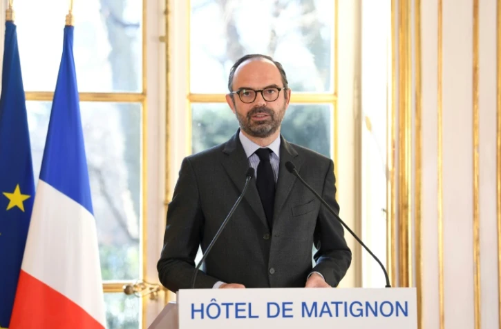 Le Premier ministre Edouard Philippe le 26 février 2018 à l'hôtel Matignon, à Paris