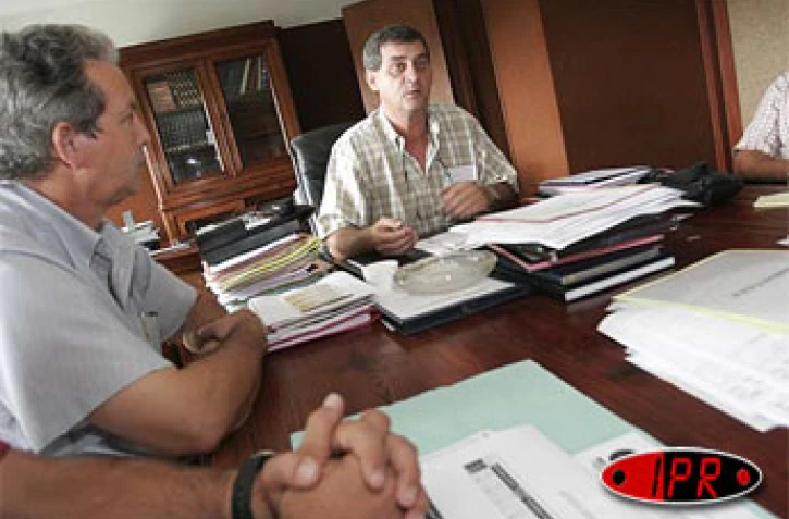 Jeudi 31 mars 2005 -Lors de la conférence de presse de la chambre d'agriculture. Le bilan à l'export est plutôt positif