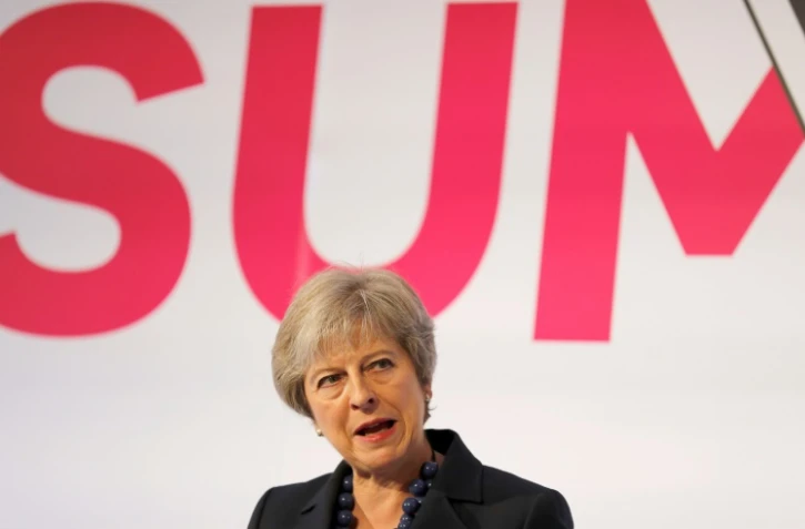 La Première ministre britannique à Londres le 19 septembre 2018.