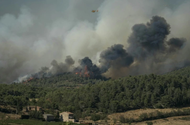 Un incendie à Tournissan, dans l'Aude, le 5 août 2025