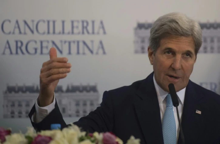 Le secrétaire d'Etat américain, John Kerry, le 4 août 2016 en déplacement à Buenos Aires