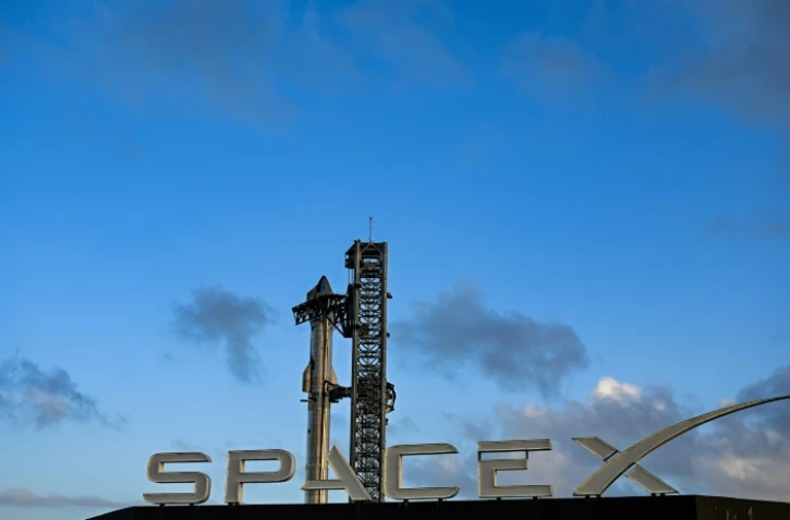 Une fusée Starship lors d'un test à Starbase au Texas, le 17 novembre 2024