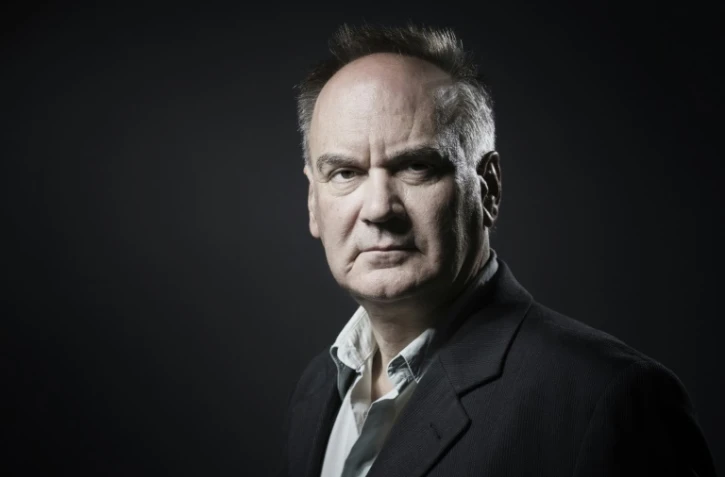 L'écrivain Hervé Le Tellier , le 21 septembre 2017 lors d'une photo session à Paris