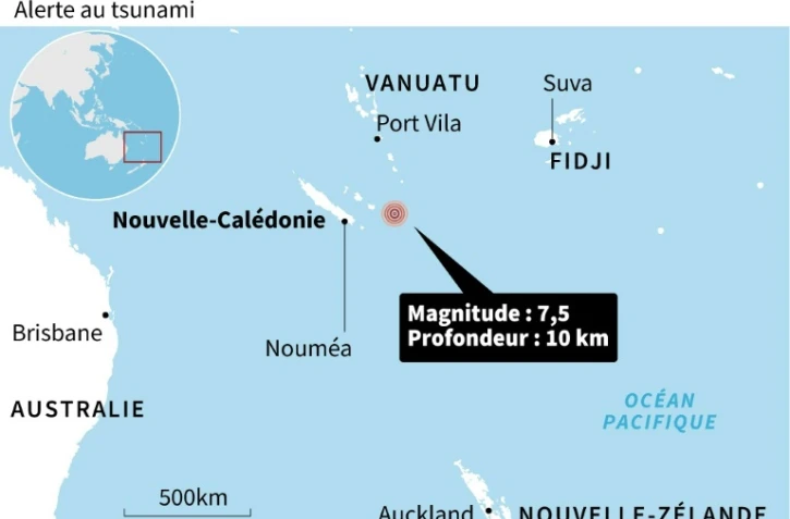 Séisme en Nouvelle-Calédonie