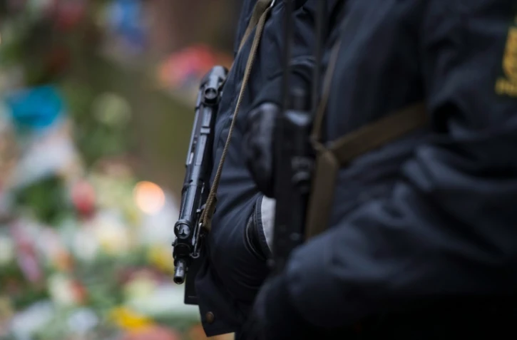 Des policiers en armes à Copenhague, le 15 février 2016