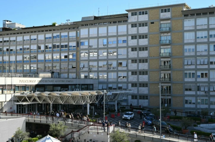 L'hôpital Gemelli à Rome où est hospitalisé le pape Léon XIV, le 14 octobre 2026
