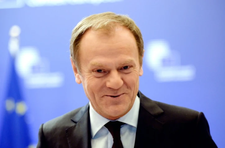 Le président du Conseil européen Donald Tusk, avant une réunion dans les murs du Conseil européen à Bruxelles, le 17 février 2016