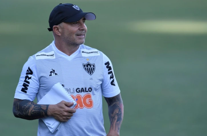 L'Argentin Jorge Sampaoli, alors entraîneur du club brésilien Atlético Mineiro, à Vespasiano, le 9 mars 2020