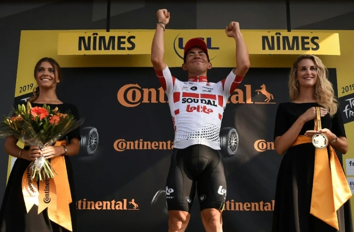 L'Australien Caleb Ewan remporte la 16e étape du Tour de France le 23 juillet 2019