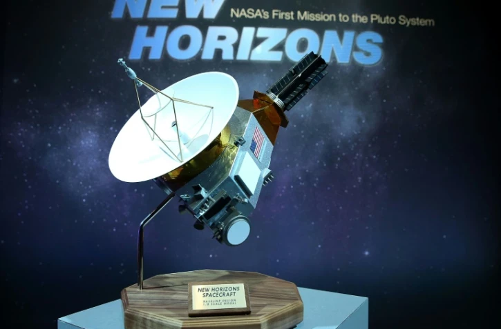 Une maquette de la sonde New Horizons, le 15 juillet 2015 à Laurel, dans le Maryland