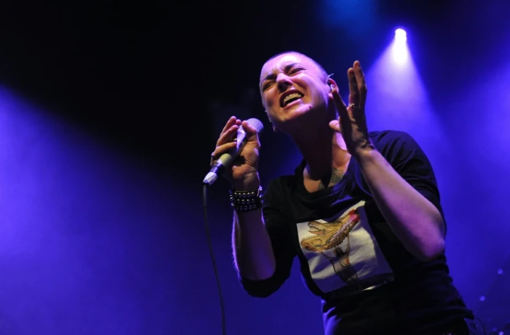 La chanteuse irlandaise Sinead O'Connor en concert à New York, le 23 février 2012