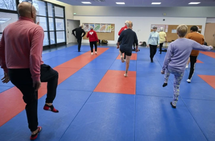 Séance de gym adaptée mise en place par la Fédération française de cardiologie de Meurthe-et-Moselle, dans le cadre du sport sur ordonnance, à Nancy