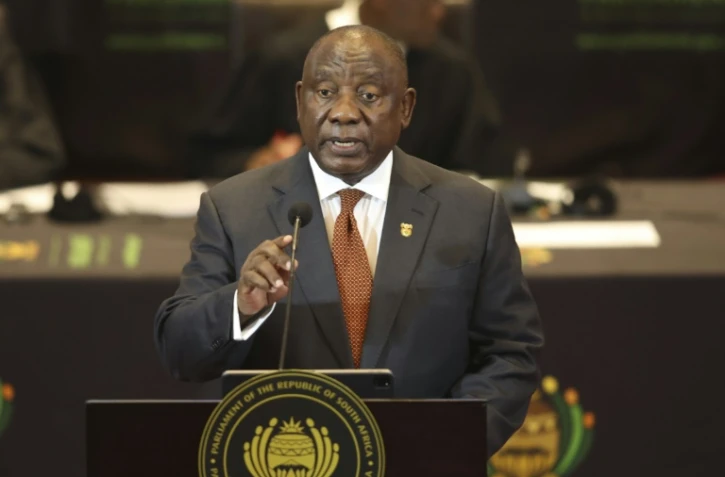 Le président sud-africain Cyril Ramaphosa au Cap, le 9 février 2023