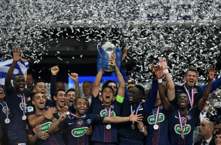 Le PSG vainqueur de la dernière Coupe de France devant l'OM au Stade de France, le 21 mai 2016