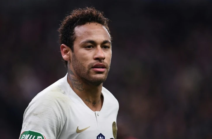 La star du PSG Neymar lors de la finale de la Coupe de France contre Rennes, le 27 avril 2019 au Stade de France