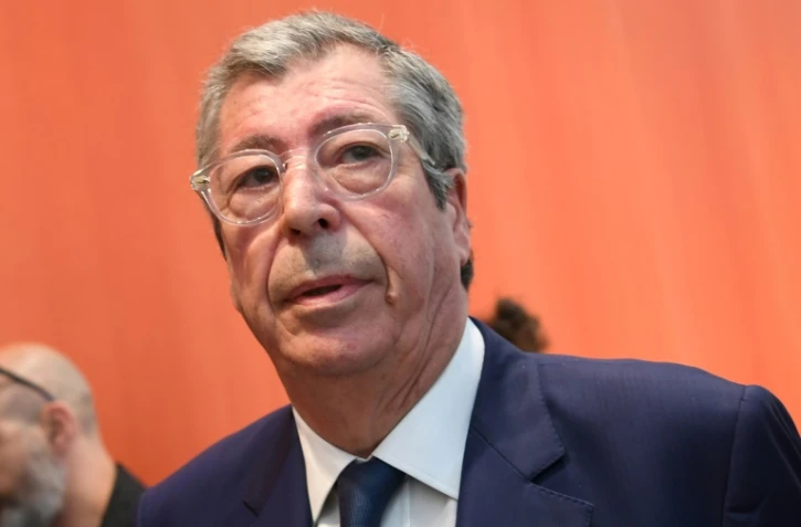 Le maire de Levallois-Perret (Hauts-de-Seine) Patrick Balkany arrivant au palais de justice de Paris le 20 mai 2019 au début de la deuxième semaine de son procès.