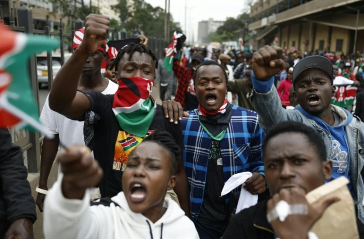 Une marche en hommage aux victimes des manifestations antigouvernementales, le 30 juin 2024 Ă Nairobi, au Kenya