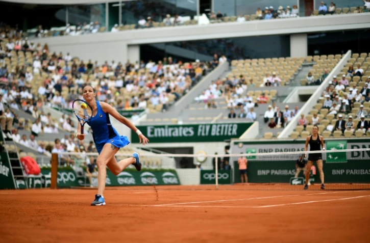 La Tchèque Karolina Pliskova face à la Croate Petra Martic au 3e tour de Roland-Garros, le 31 mai 2019