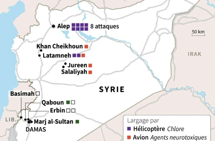 Accusations d'attaques chimiques en Syrie