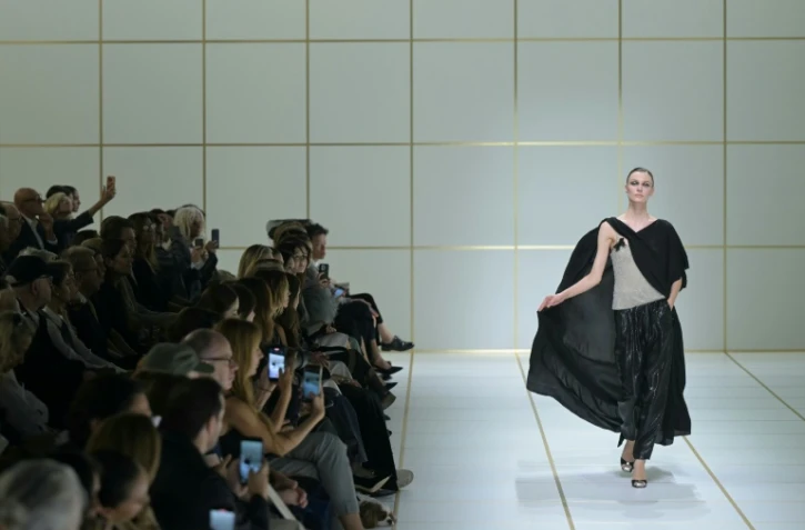 Défilé de la collection printemps-été Giorgio Armani lors de la semaine de la mode, le 27 septembre 2026 à Milan