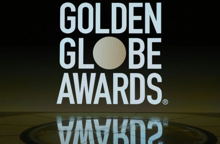 Le logo des Golden Globes projeté durant la conférence de presse de présentation de la 78e édition, le 26 février à New York