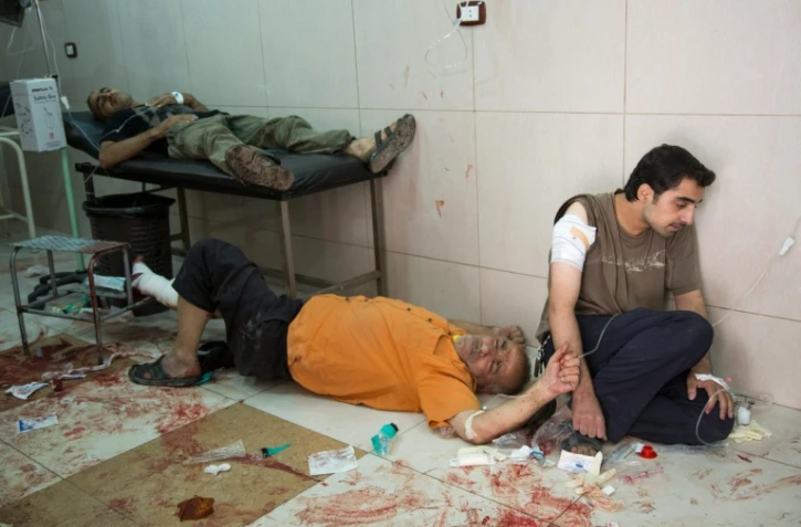 Un des derniers hôpitaux encore en fonction dans la partie rebelle d'Alep, le 24 septembre 2016, après plusieurs jours de bombardement de l'aviation syrienne