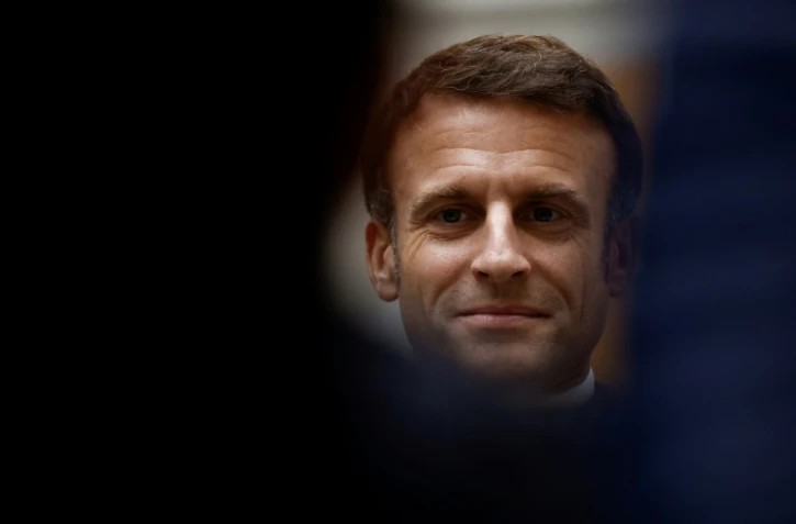 Emmanuel Macron à Villers-Cotterêts dans le nord-est de la France, le 30 octobre 2023 