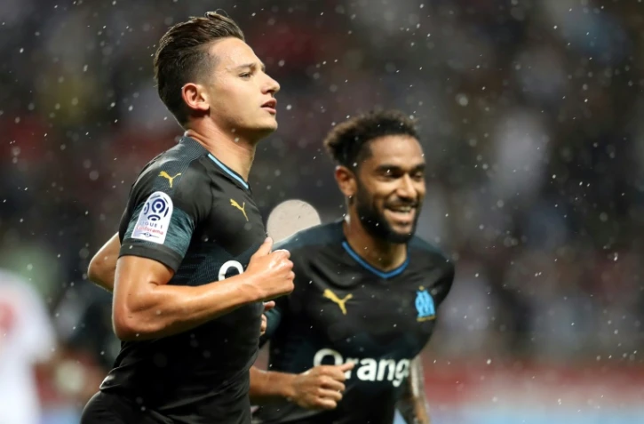 L'attaquant de Marseille Florian Thauvin buteur à Monaco le 2 septembre 2018