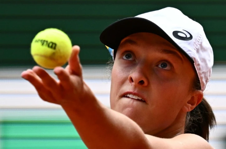 Iga Swiatek lors de sa victoire à Roland-Garros, le 4 juin 2022 