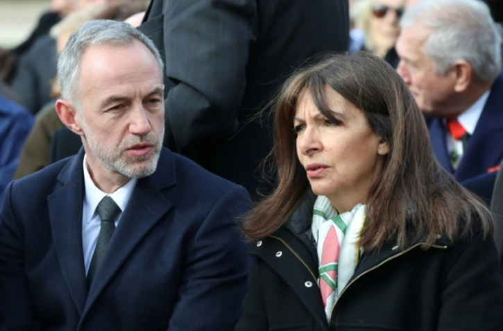 Emmanuel Grégoire et Anne Hidalgo, le 26 mars 2026 à Paris