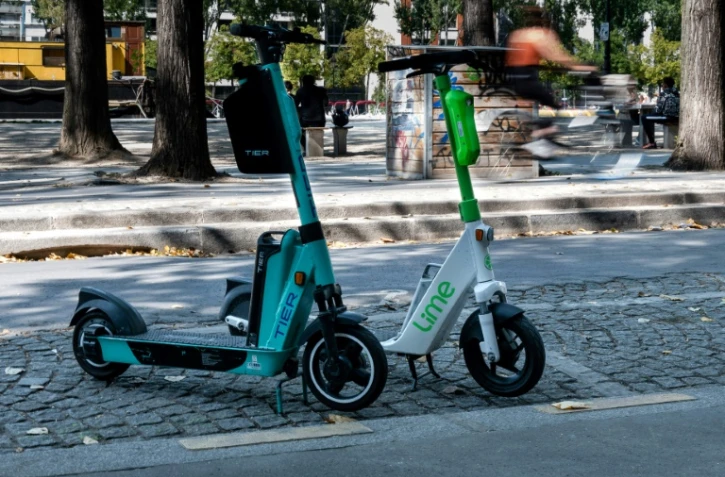Des trottinettes électriques de location libre-service à Paris, le 4 septembre 2021