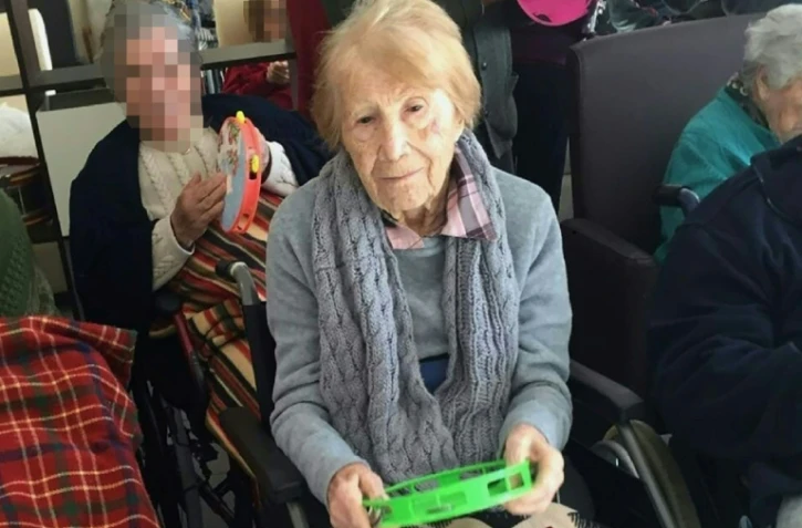Maria Babes, une femme de 101 ans séquestrée dans une maison, photographiée dans une maison de retraite à Cadix, sur une photo diffusée le 7 mars 2019 par la garde civile espagnole