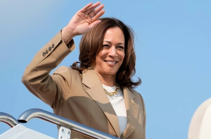 Kamala Harris à Westfield, dans le Massachusetts, le 27 juillet 2024