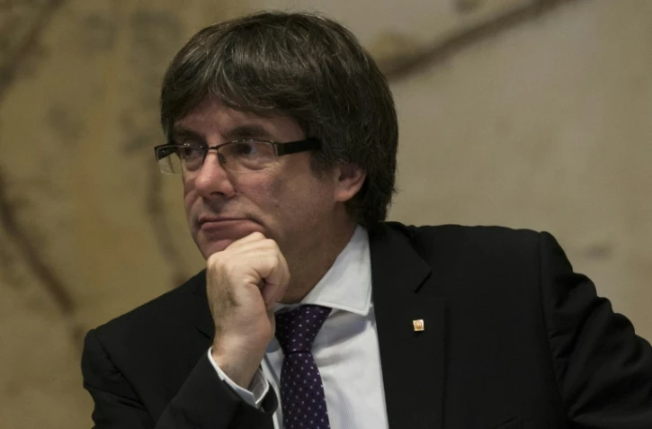 Carles Puigdemont a jusqu'à 10h00 locales pour affirmer clairement qu'il renonce à déclarer l'indépendance. photo du 17 octobre 2017 à Barcelone