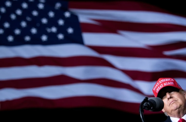 Donald Trump lors d'un meeting de campagne à Rome, dans l'Etat de Géorgie, le 1er novembre 2020