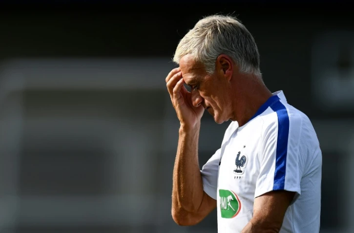 L'entraîneur des Bleus Didier Deschamps à Clairefontaine, le 28 août 2017